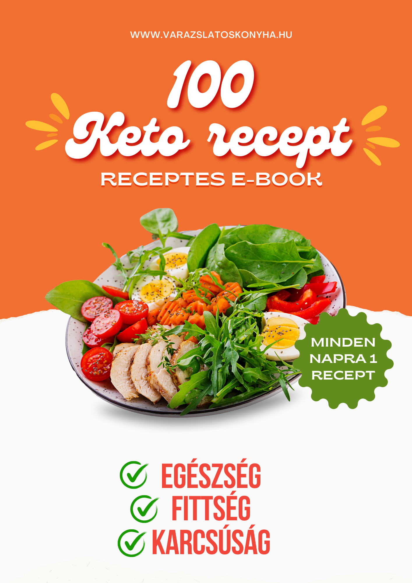 Ketogén Receptkönyv – Ízletes, laktató, könnyen elkészíthető ételek